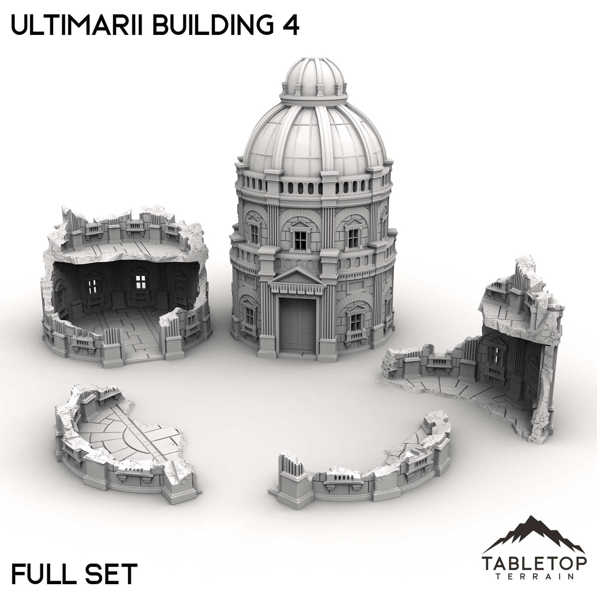 Tabletop Terrain Building Full Set / 32mm Ultimarii Building 4
