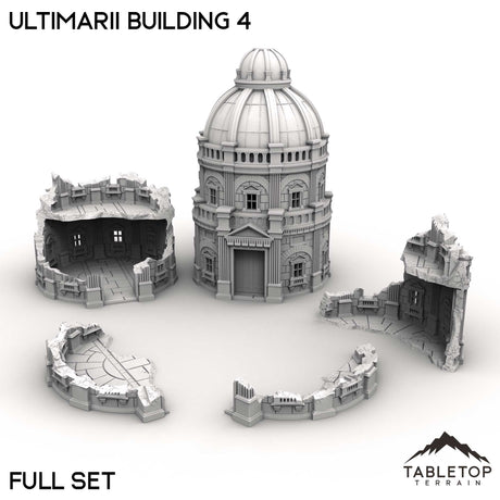 Tabletop Terrain Building Full Set / 32mm Ultimarii Building 4