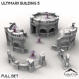 Tabletop Terrain Building Full Set / 32mm Ultimarii Building 5