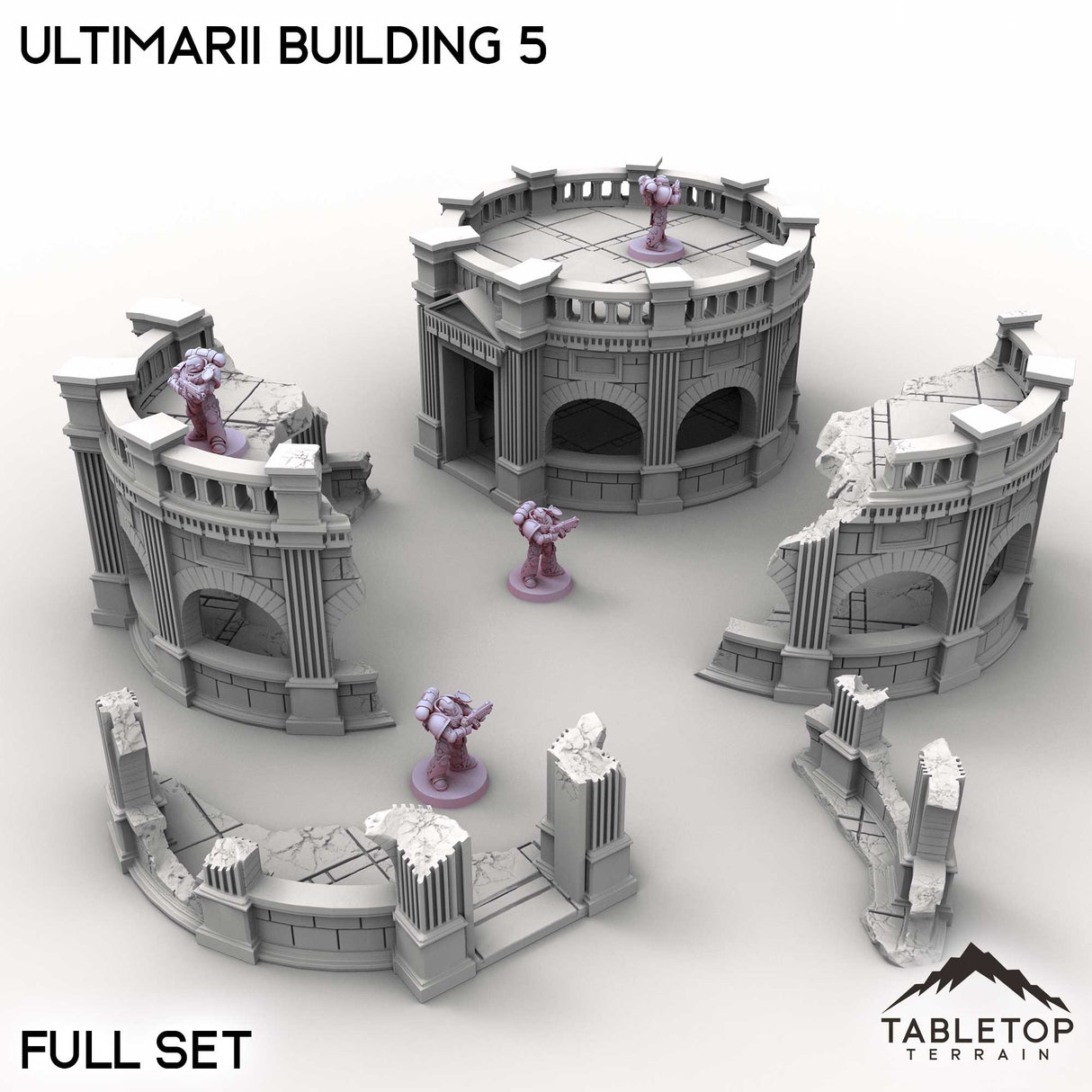 Tabletop Terrain Building Full Set / 32mm Ultimarii Building 5