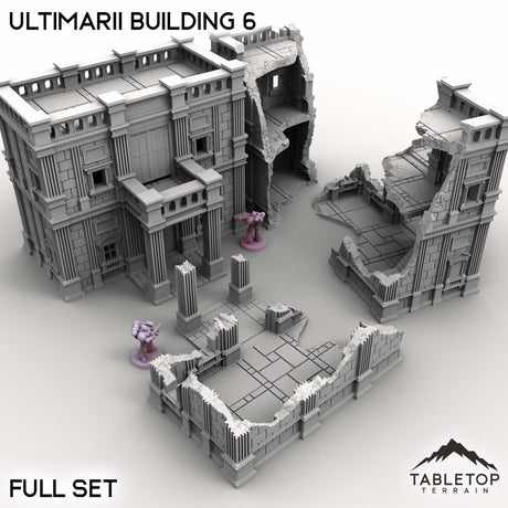 Tabletop Terrain Building Full Set / 32mm Ultimarii Building 6