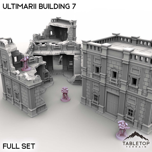 Tabletop Terrain Building Full Set / 32mm Ultimarii Building 7