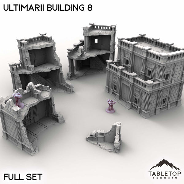 Tabletop Terrain Building Full Set / 32mm Ultimarii Building 8