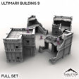 Tabletop Terrain Building Full Set / 32mm Ultimarii Building 9