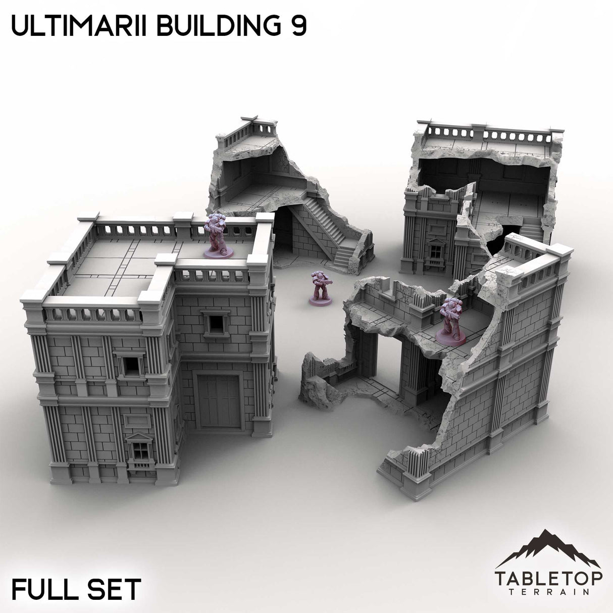 Tabletop Terrain Building Full Set / 32mm Ultimarii Building 9