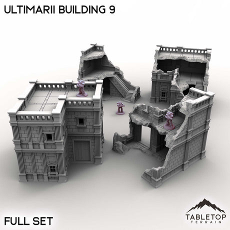 Tabletop Terrain Building Full Set / 32mm Ultimarii Building 9