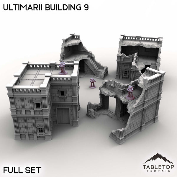 Tabletop Terrain Building Full Set / 32mm Ultimarii Building 9
