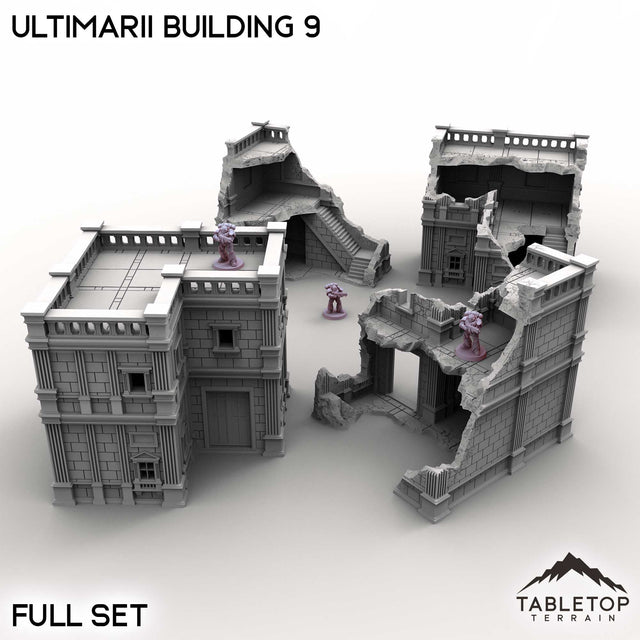 Tabletop Terrain Building Full Set / 32mm Ultimarii Building 9