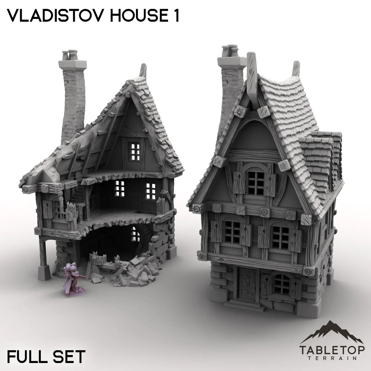 Tabletop Terrain Building Full Set / 32mm Vladistov House 1