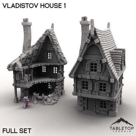Tabletop Terrain Building Full Set / 32mm Vladistov House 1