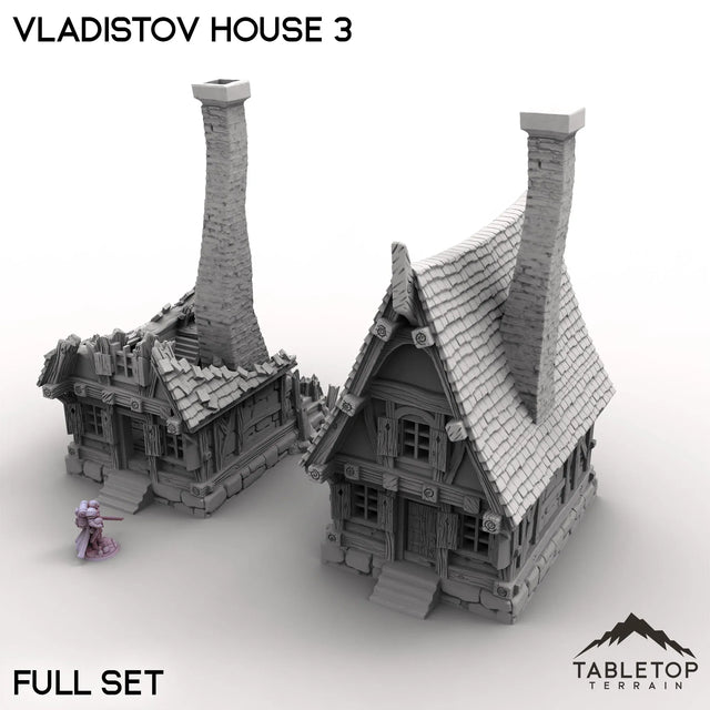 Tabletop Terrain Building Full Set / 32mm Vladistov House 3