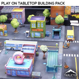 Tabletop Terrain Building Full set / 40mm Play On Protocol Building Pack