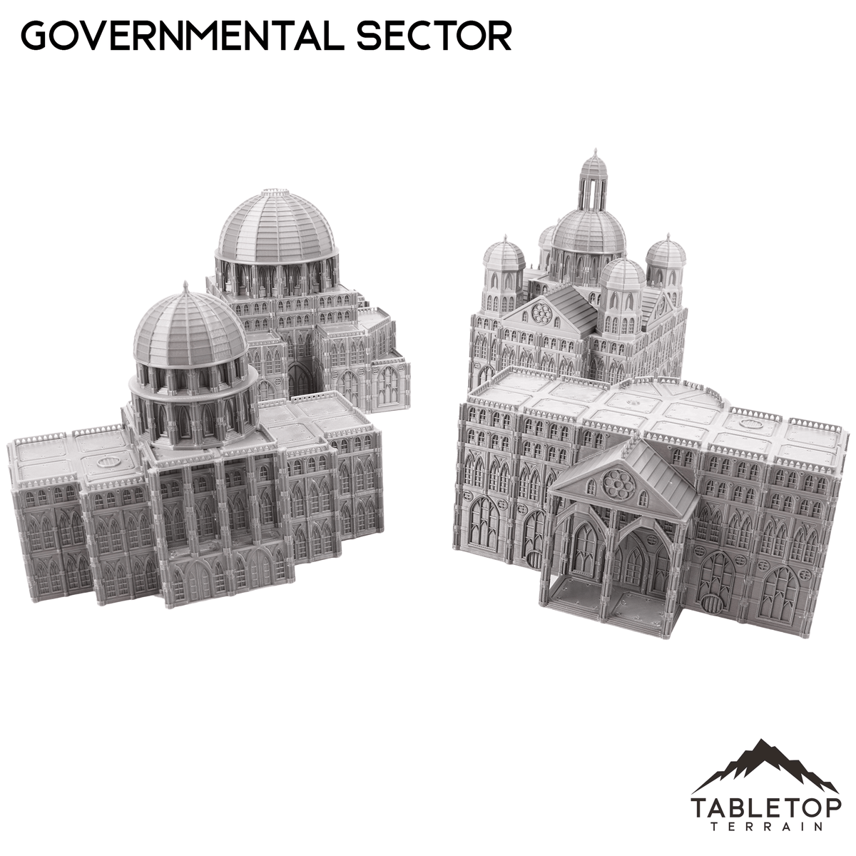 Governmental Sector 8mm Scale Building Pack – Tabletop Terrain