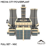 Mecha City Powerplant - Full Set in NextGen Color (multicolour 3D print), 6mm scale, shown with a scale mech