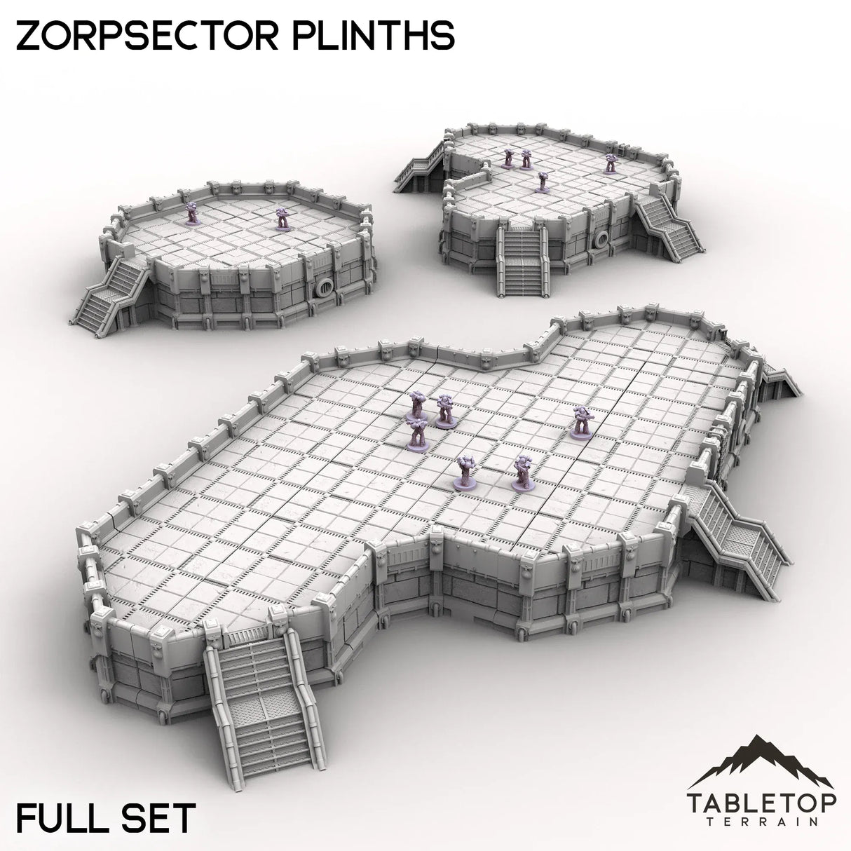 Tabletop Terrain Building Full Set Zorpsector Plinths