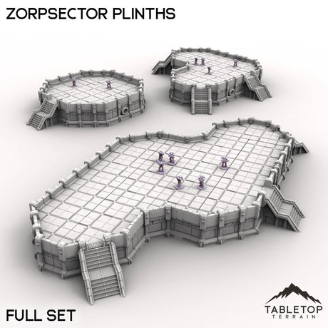 Tabletop Terrain Building Full Set Zorpsector Plinths