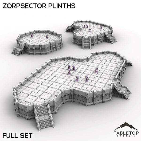 Tabletop Terrain Building Full Set Zorpsector Plinths