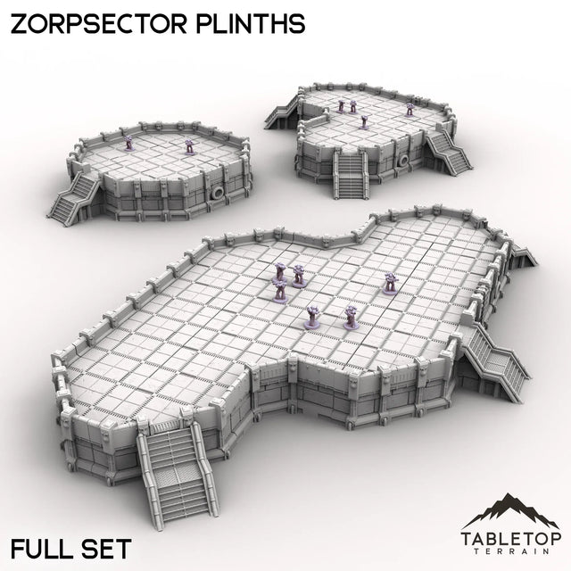Tabletop Terrain Building Full Set Zorpsector Plinths