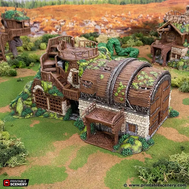 Tabletop Terrain Building Gaffer's Guild Workshop- Rise of the Halflings - Fantasy Building