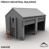 Tabletop Terrain Building Garage / 32mm French Industrial Buildings