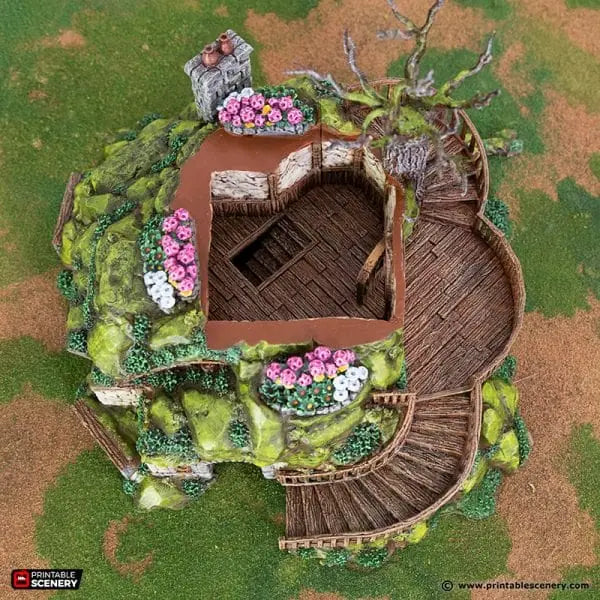 Tabletop Terrain Building Gardener's Guildhall - Rise of the Halflings - Fantasy Building