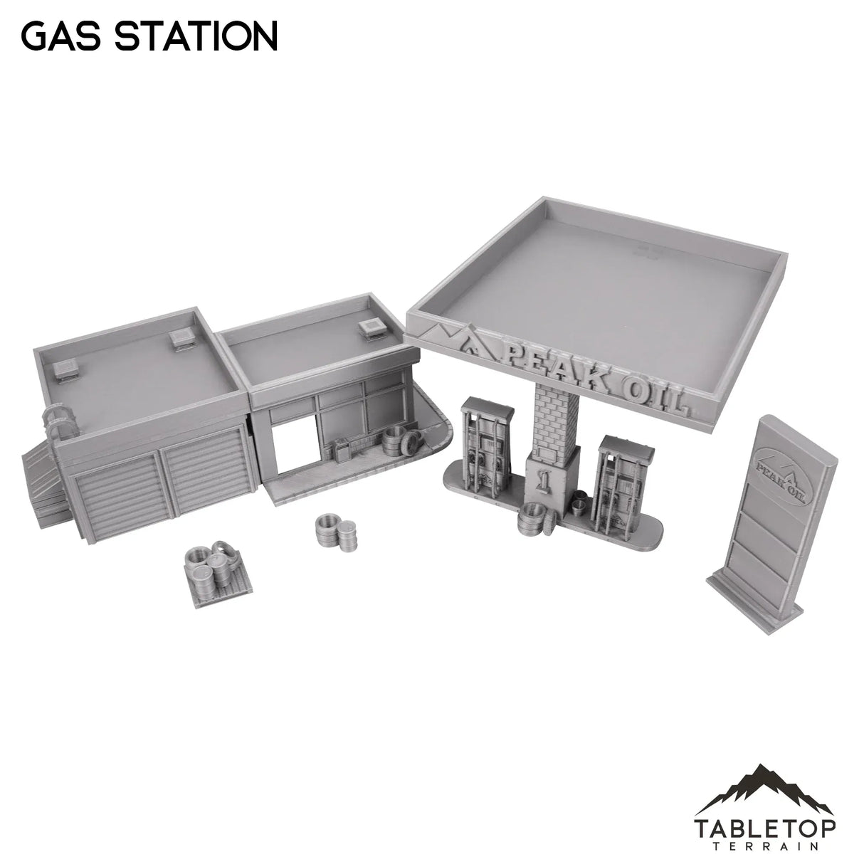 Tabletop Terrain Building Gas Station