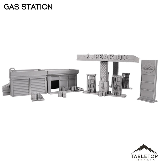 Tabletop Terrain Building Gas Station