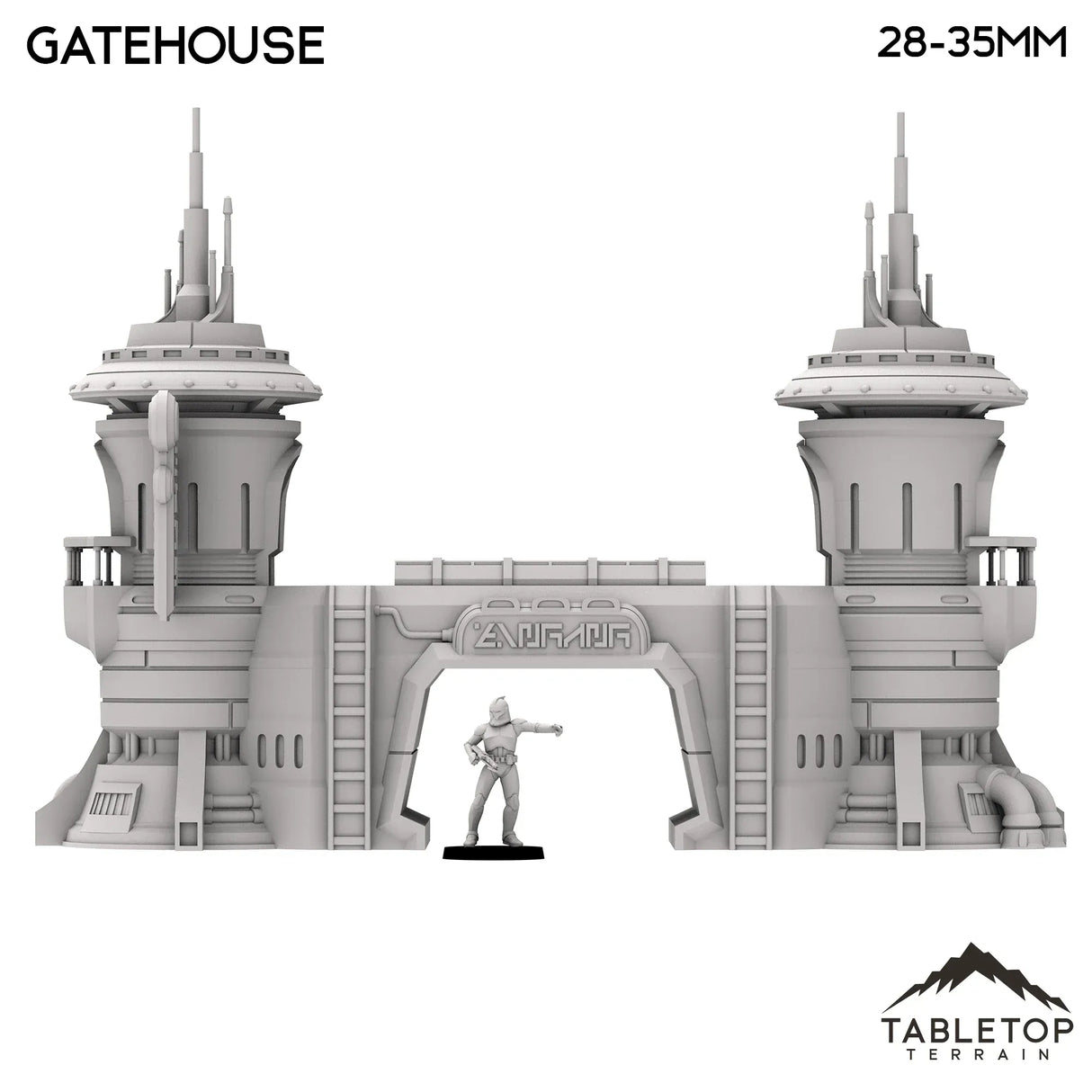 Tabletop Terrain Building Gatehouse - Futuristic City