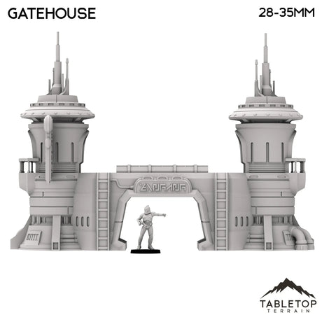 Tabletop Terrain Building Gatehouse - Futuristic City