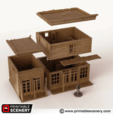 Tabletop Terrain Building General Store - Wild West Building