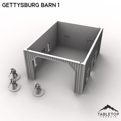 Tabletop Terrain Building Gettysburg Barn 1