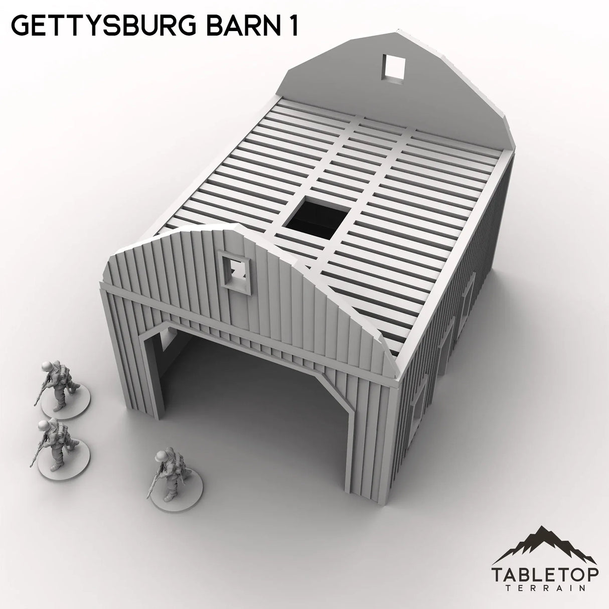 Tabletop Terrain Building Gettysburg Barn 1