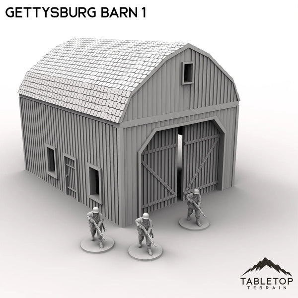 Tabletop Terrain Building Gettysburg Barn 1