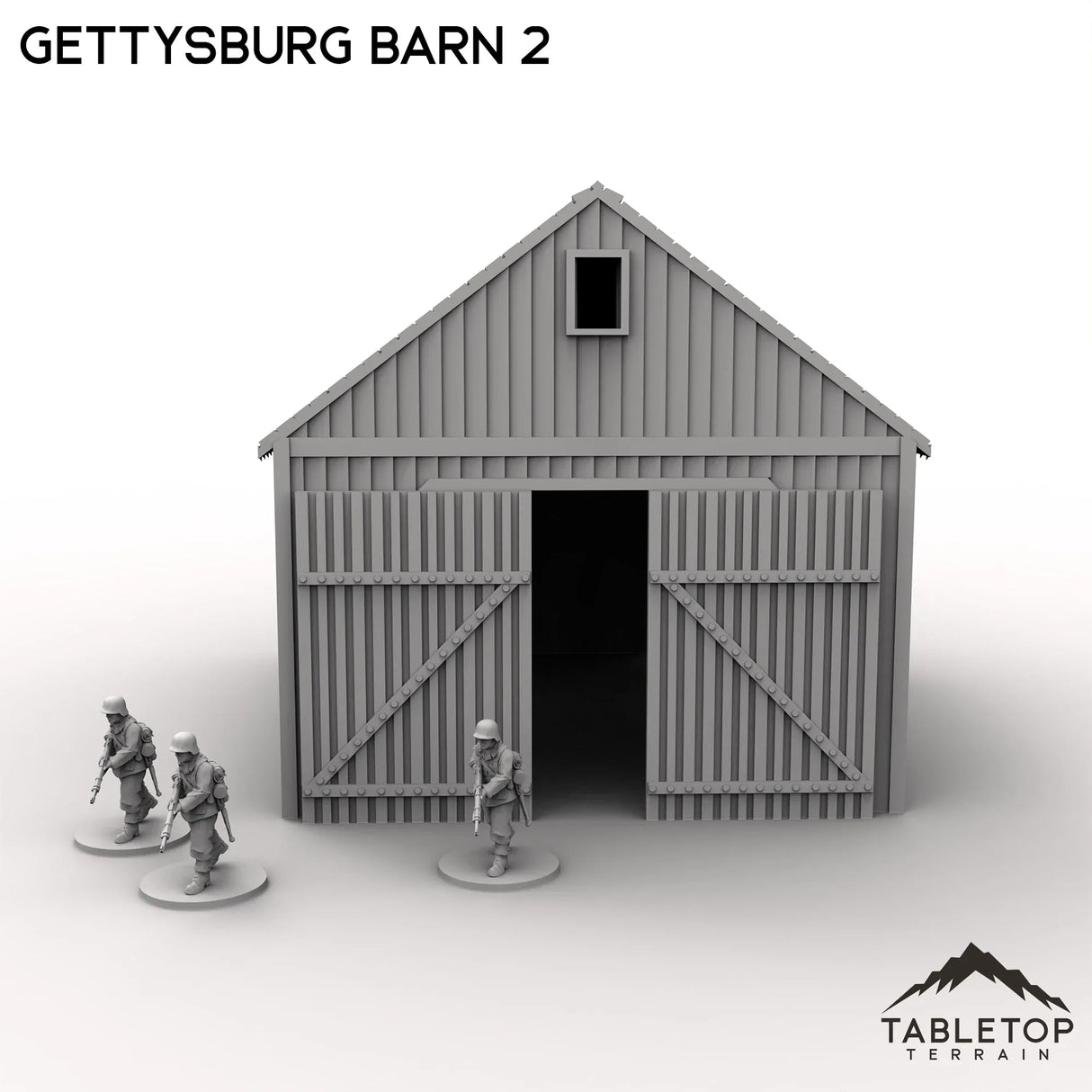 Tabletop Terrain Building Gettysburg Barn 2