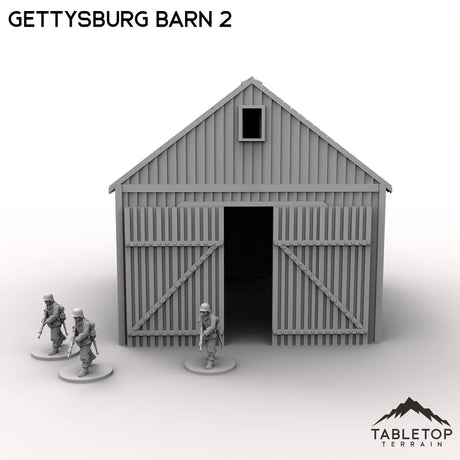 Tabletop Terrain Building Gettysburg Barn 2