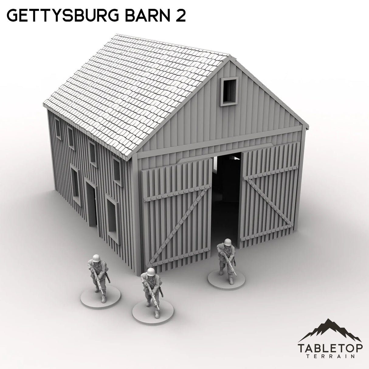 Tabletop Terrain Building Gettysburg Barn 2