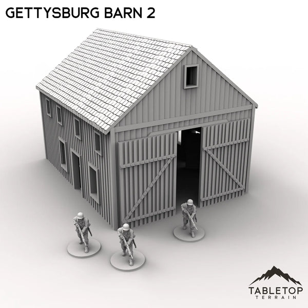 Tabletop Terrain Building Gettysburg Barn 2