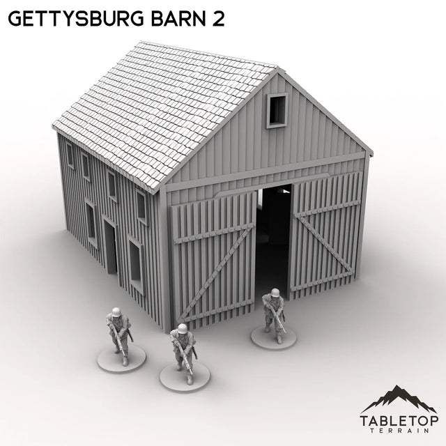 Tabletop Terrain Building Gettysburg Barn 2