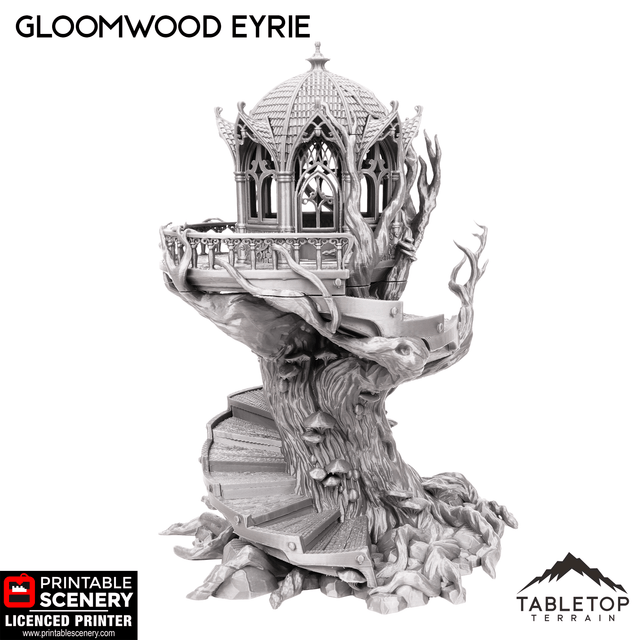 Tabletop Terrain Building Gloomwood Eyrie - Elven Building