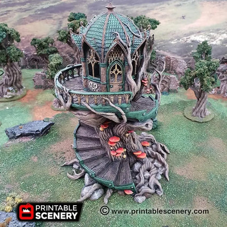 Tabletop Terrain Building Gloomwood Eyrie - Elven Building