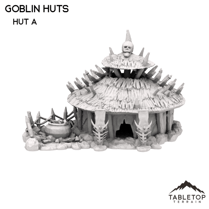 Tabletop Terrain Building Goblin Huts
