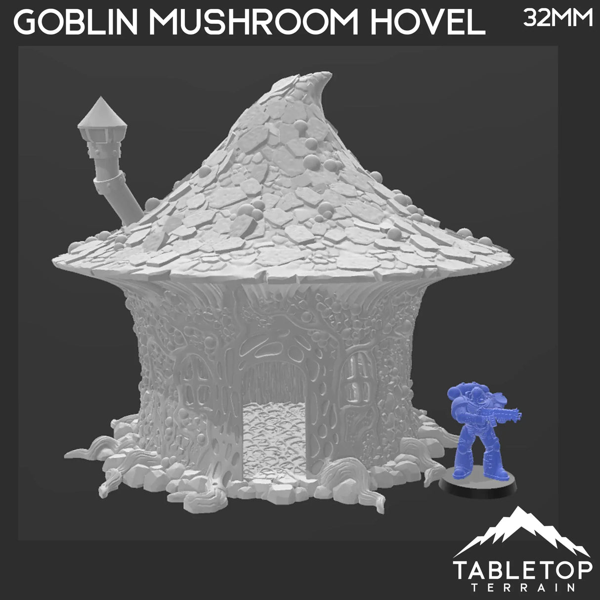 Tabletop Terrain Building Goblin Mushroom Hovel - Fantasy Building