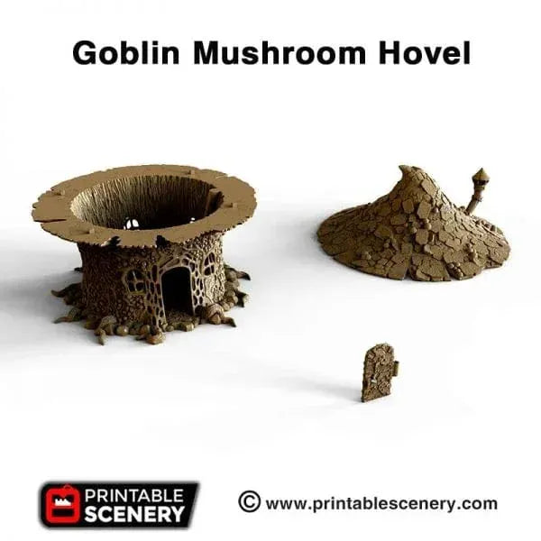 Tabletop Terrain Building Goblin Mushroom Hovel - Fantasy Building