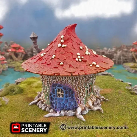 Tabletop Terrain Building Goblin Mushroom Hovel - Fantasy Building