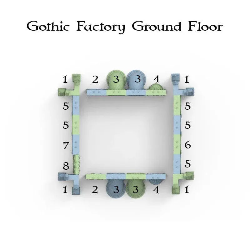 Tabletop Terrain Building Gothic Factory - Openlock