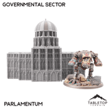 Tabletop Terrain Building Governmental Sector 8mm Scale Building Pack