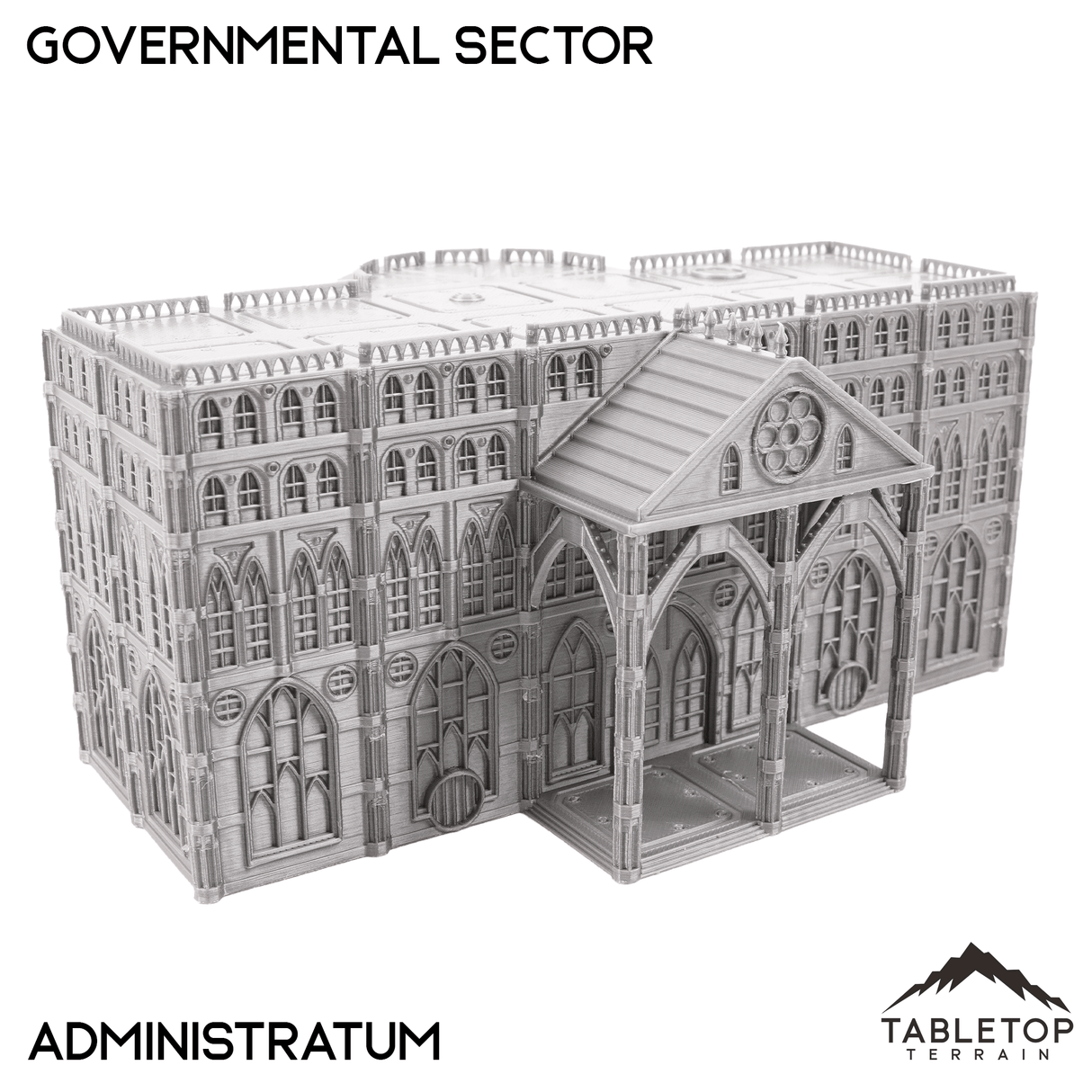 Tabletop Terrain Building Governmental Sector 8mm Scale Building Pack