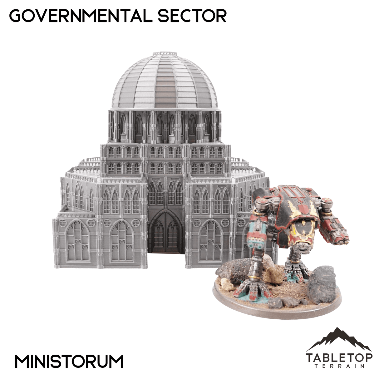 Tabletop Terrain Building Governmental Sector 8mm Scale Building Pack