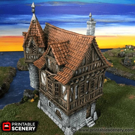 Tabletop Terrain Building Governor's Mansion - Fantasy Building