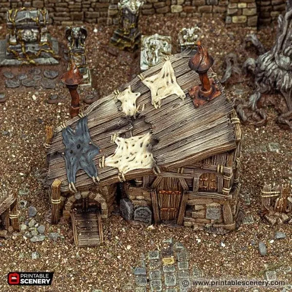 Tabletop Terrain Building Grave Digger's Hut